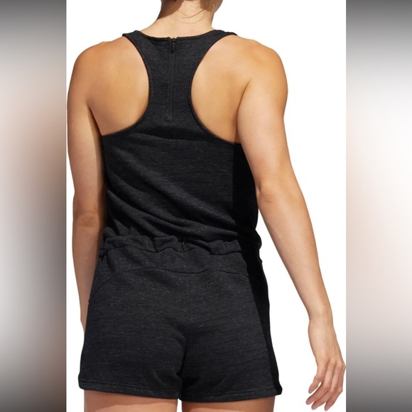 ADIDAS WOMEN'S SPORT 2 STREET ROMPER MARBLED BLACK/WHITE - Picture 4 of 13
